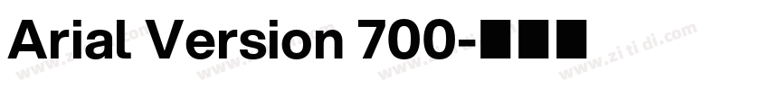 Arial Version 700字体转换